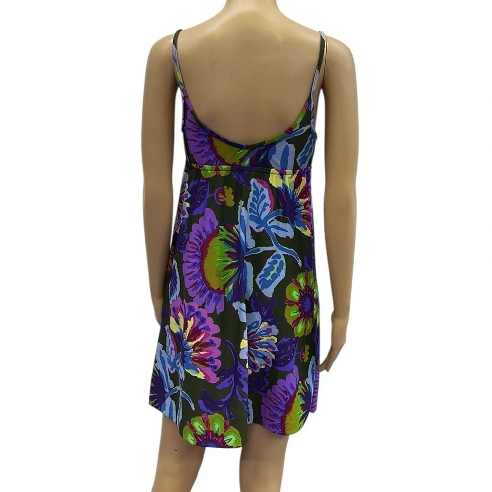Lucky Brand Rose Label Bathing Suit Dress Floral Y2K Swim Cover Up Size XS Small - Picture 2 of 12